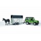 BRUDER-Land Rover Defensar - Vehicle amb remolc per cavalls