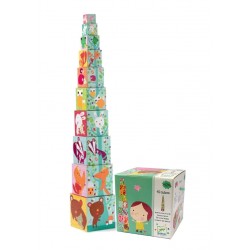 DJECO-Primera Edad 10 Cubos bosque