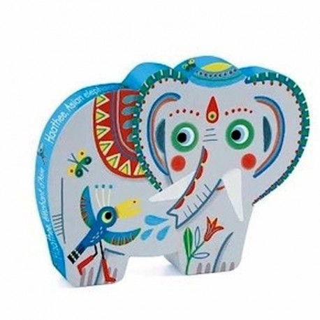 DJECO-Puzle elefante Haathe 24 pzs