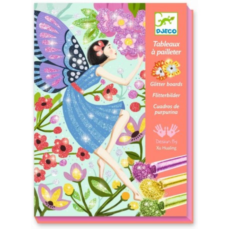 DJECO-Cuadros purpurina La dulzura de las hadas
