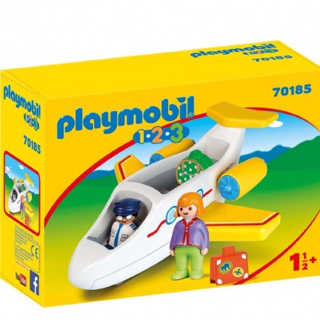 Playmobil  1.2.3 Avión con Pasajero