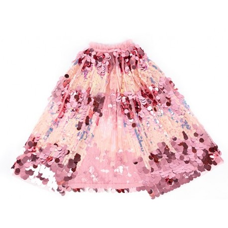 Great Pretenders The 5th Avenue Pink Pailette Cape, Size 4-6