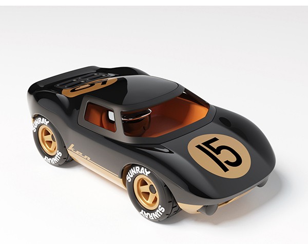 PLAYFOREVER Car Mini Ken Cave Black Gold