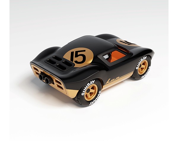 PLAYFOREVER Car Mini Ken Cave Black Gold